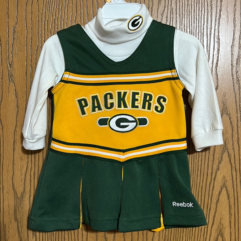 Infant Green Bay packer dress set